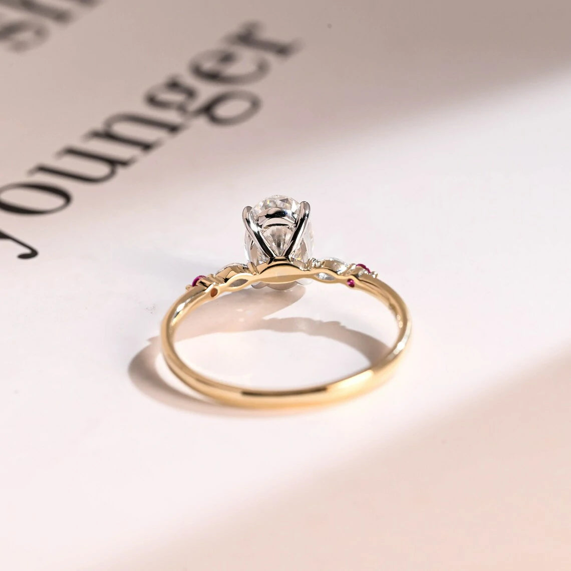 Marquise Side Stone Ring