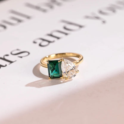 Two stone engagement ring