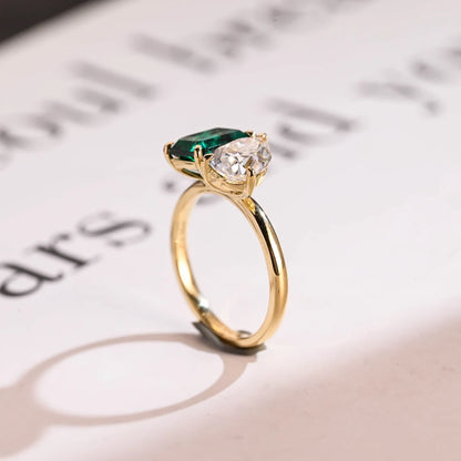 Yellow gold engagement ring