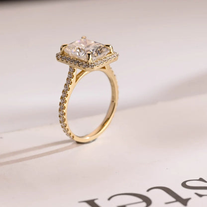 Statement Love | 5CT Glow Ring | Radiant Moissanite Band

