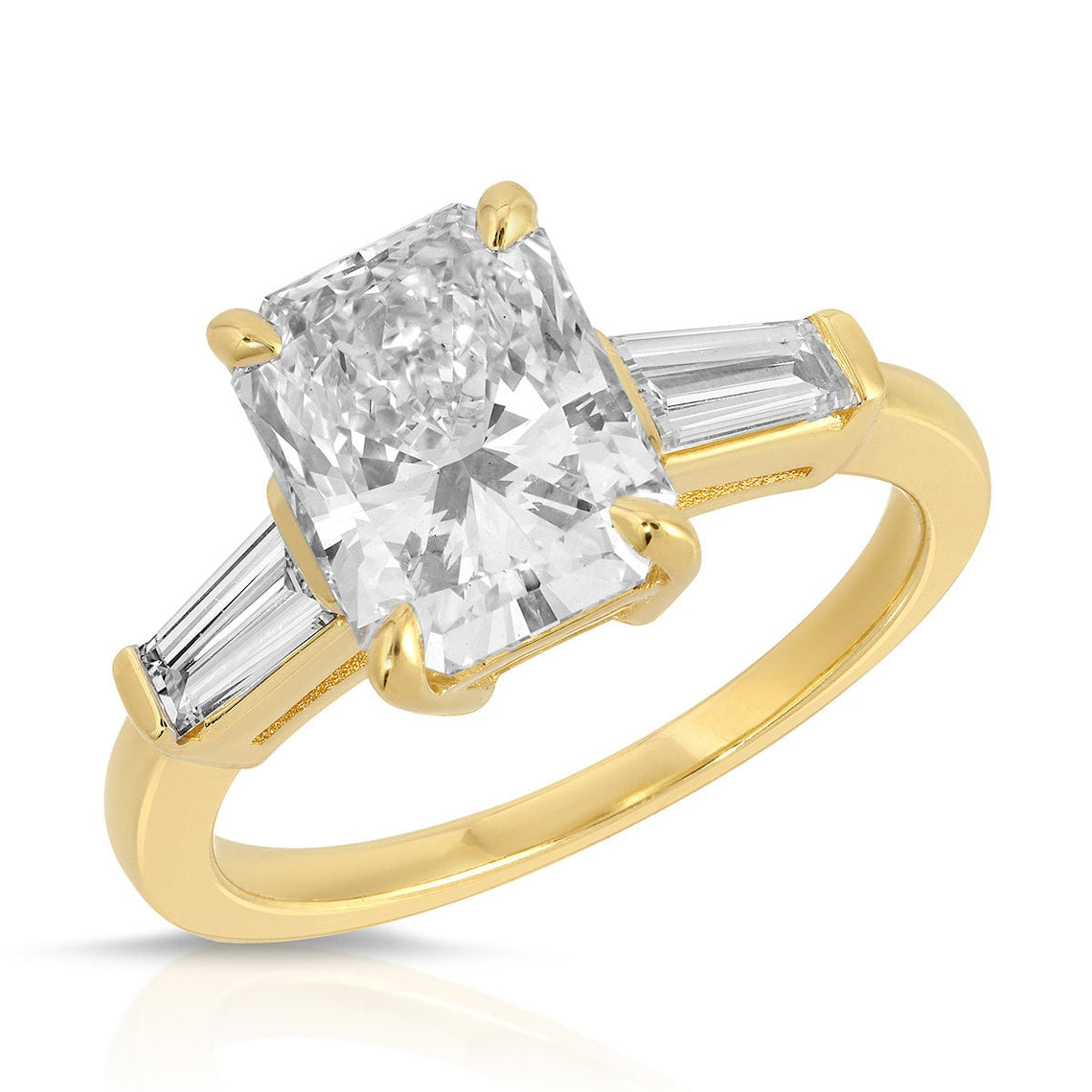 Three stone engagement ring