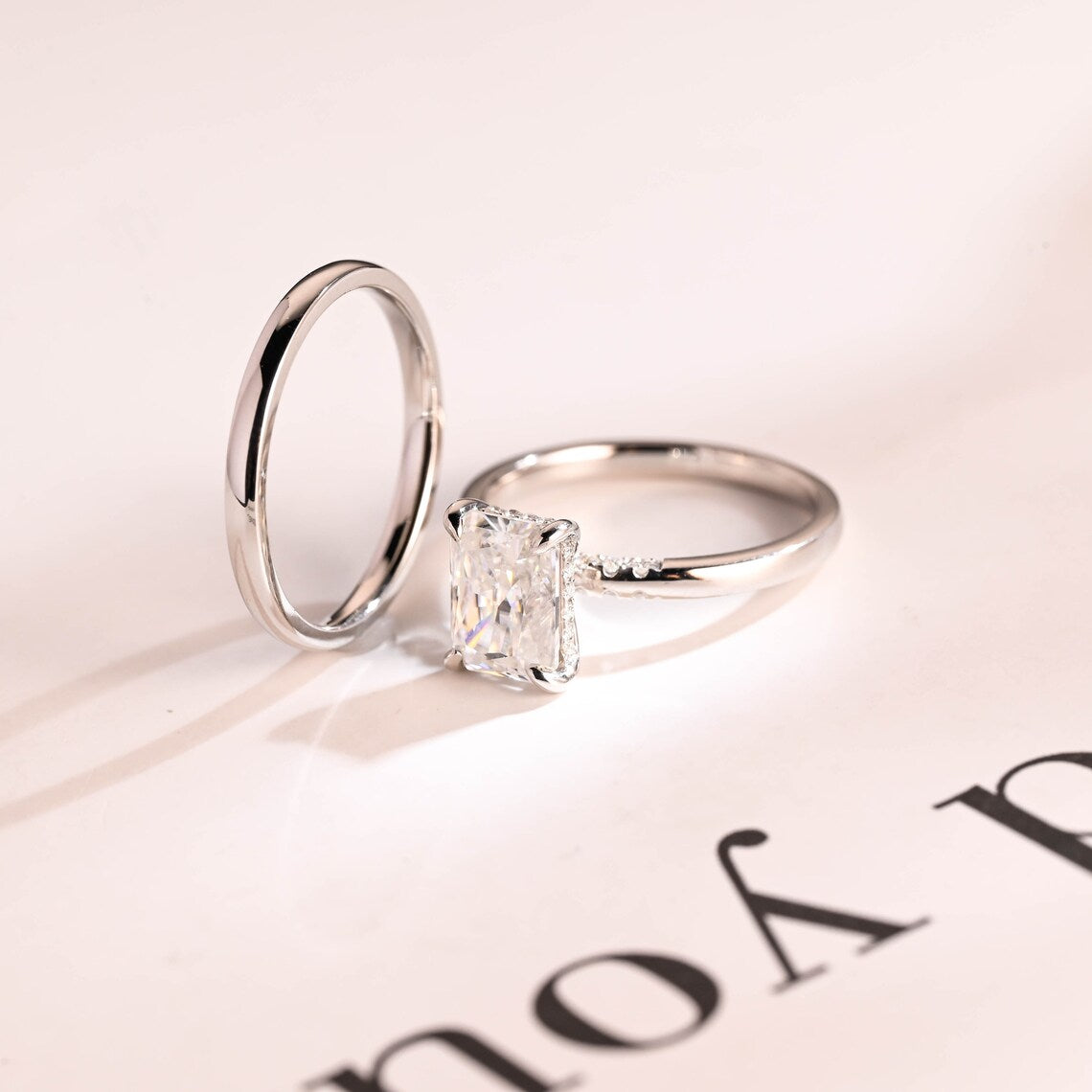 Simple matching wedding band