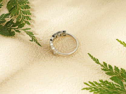 Moissanite anniversary ring