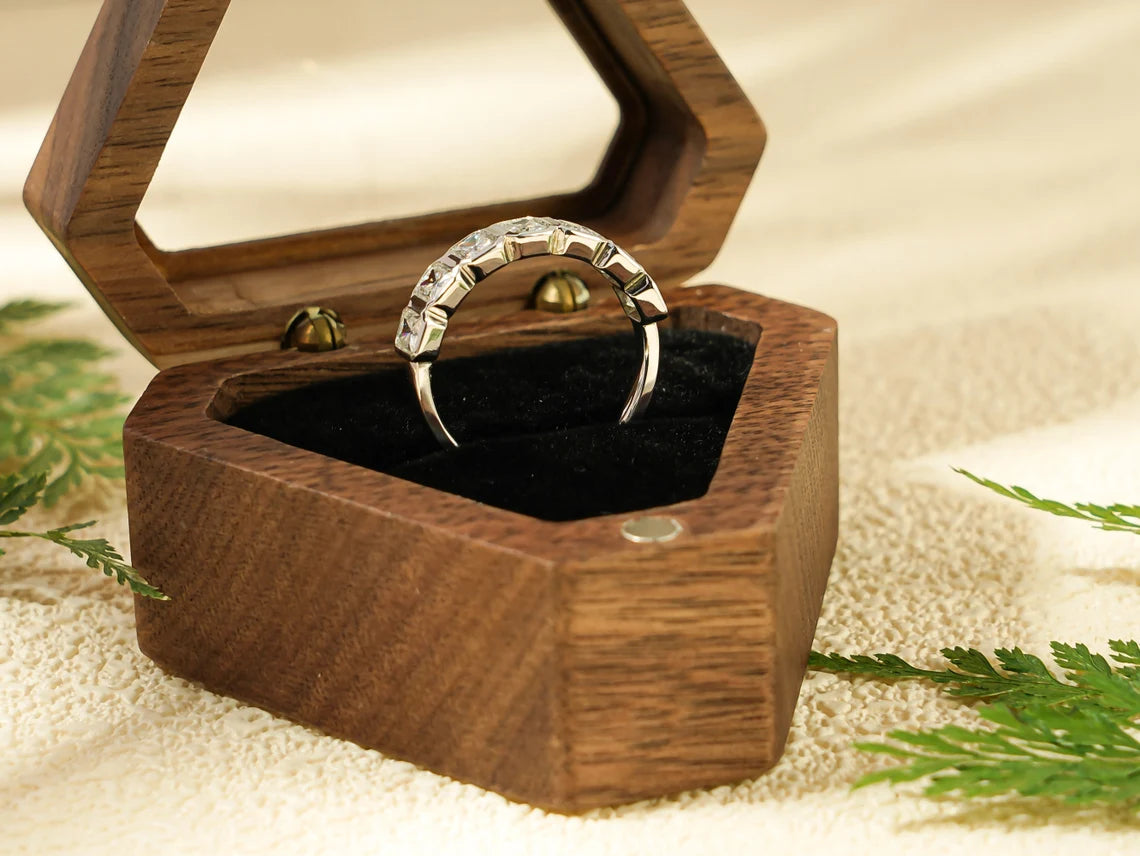 Bezel set eternity ring