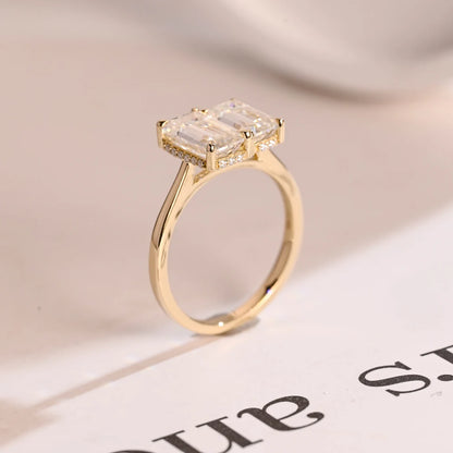 Toi et Moi engagement ring