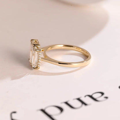 Moissanite bridal ring
