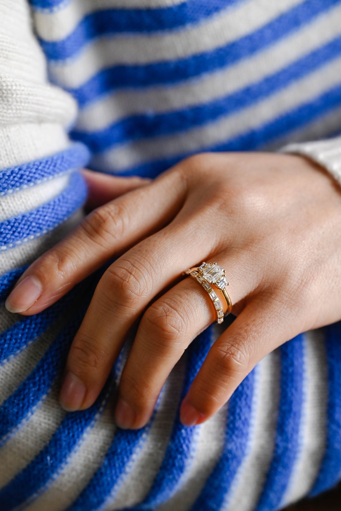 Timeless engagement ring set