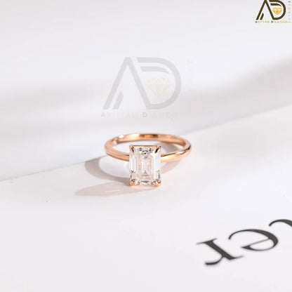 10K Solid Gold Engagement Band | 14K Solid Gold Promise Ring | 18K Rose Gold Wedding Band