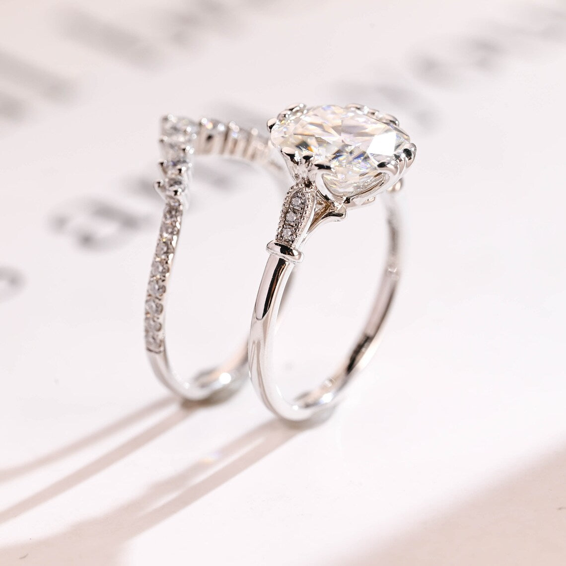 Matching curved wedding band