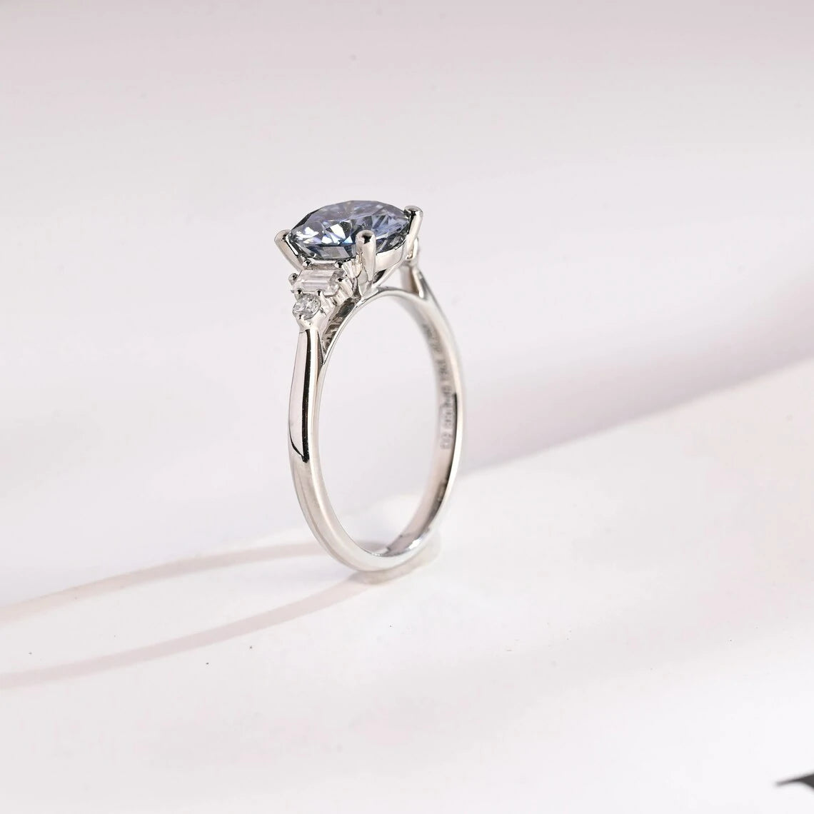 Romantic Blue Ring | Solid Gold Promise | For Your Love

