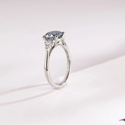 Romantic Blue Ring | Solid Gold Promise | For Your Love

