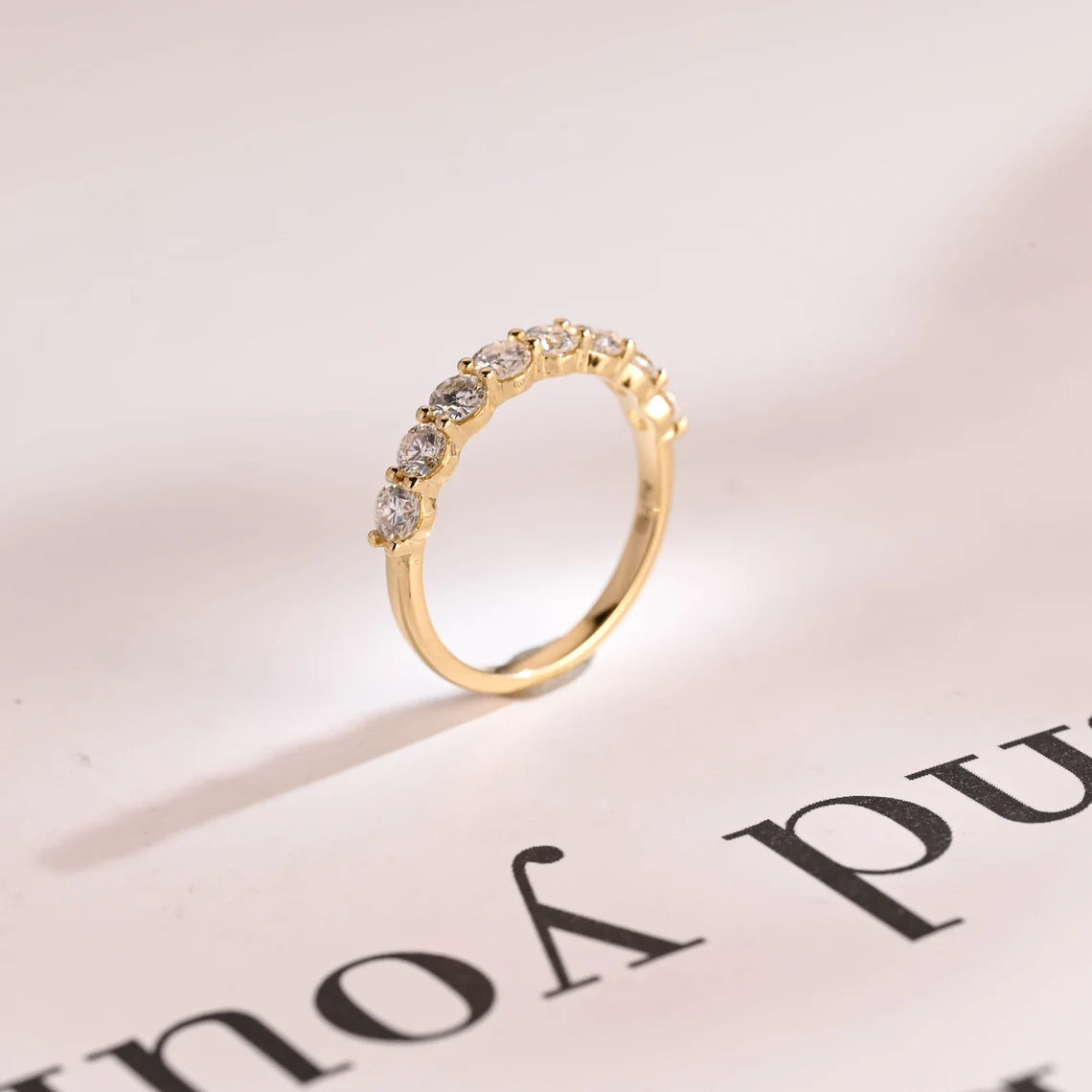 Gold anniversary ring