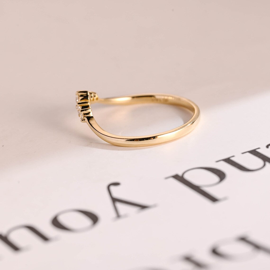 Moissanite band for women