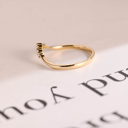 Moissanite band for women