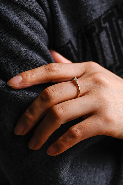 Dainty engagement band