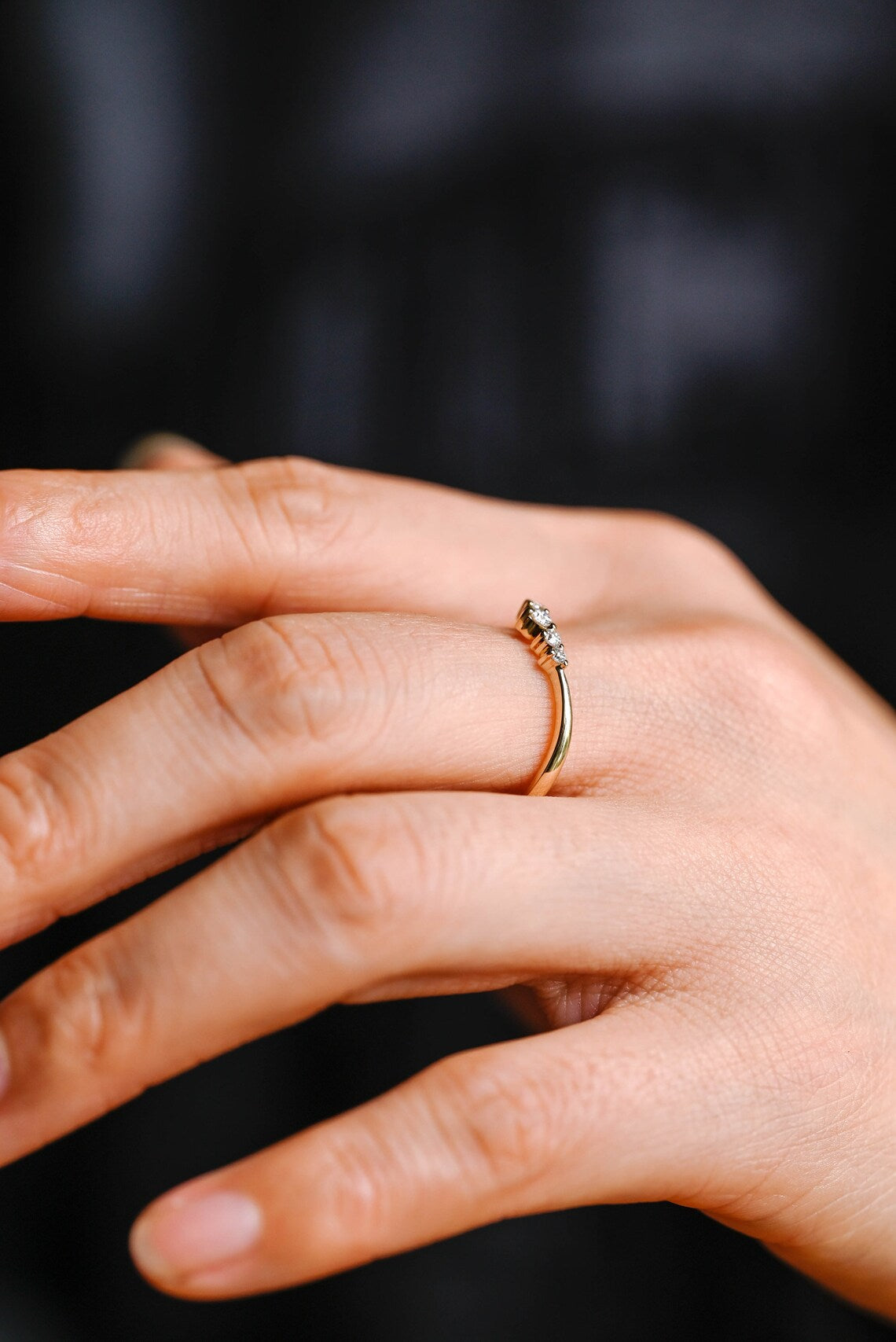 Handmade gold ring