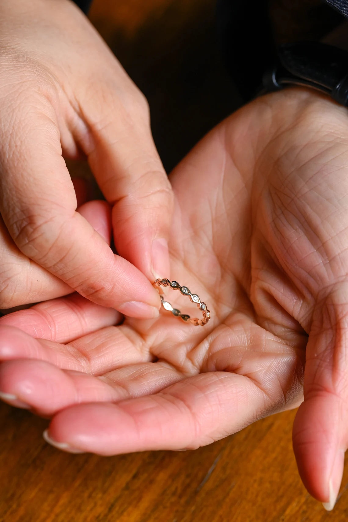 Handmade gold ring
