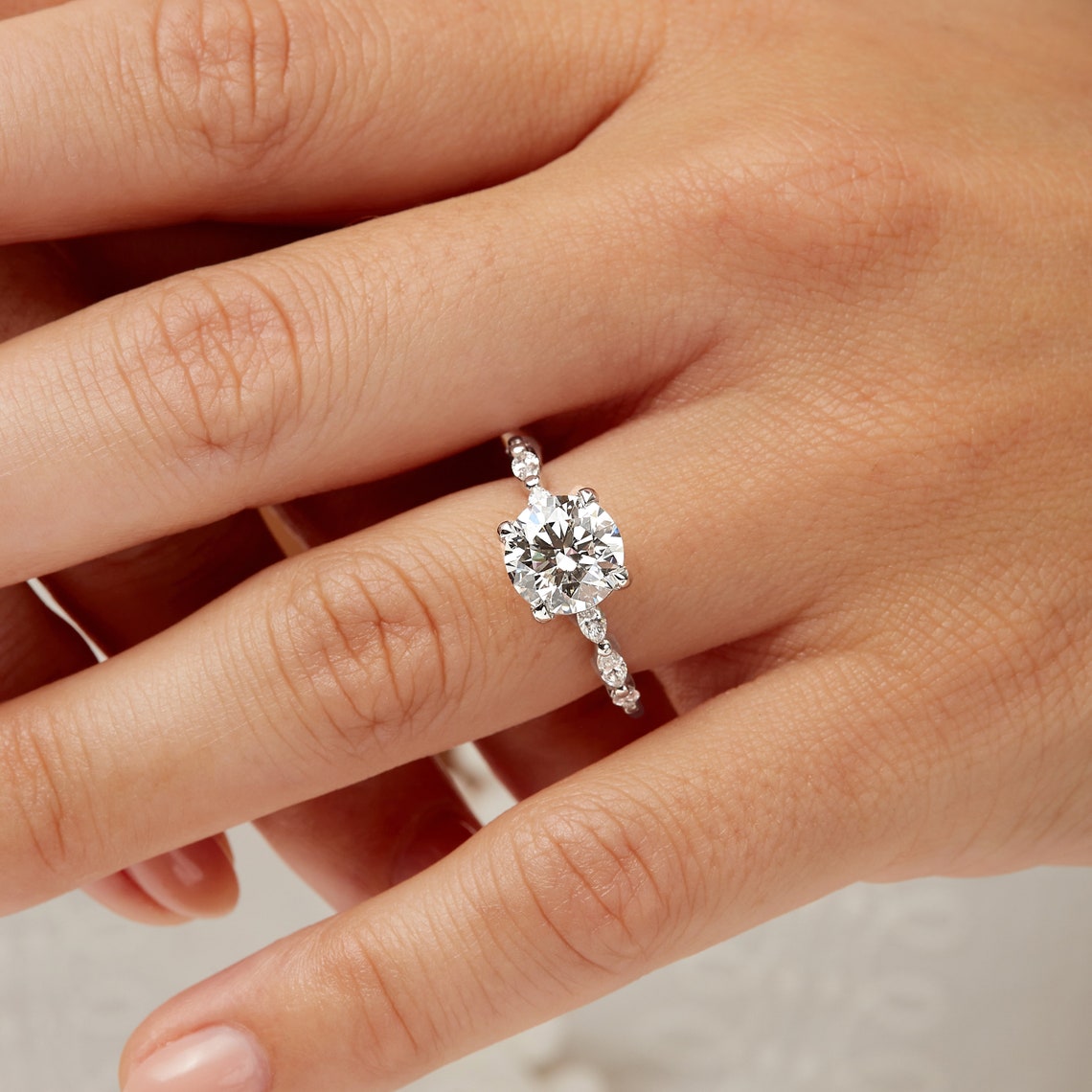 Vintage inspired engagement ring