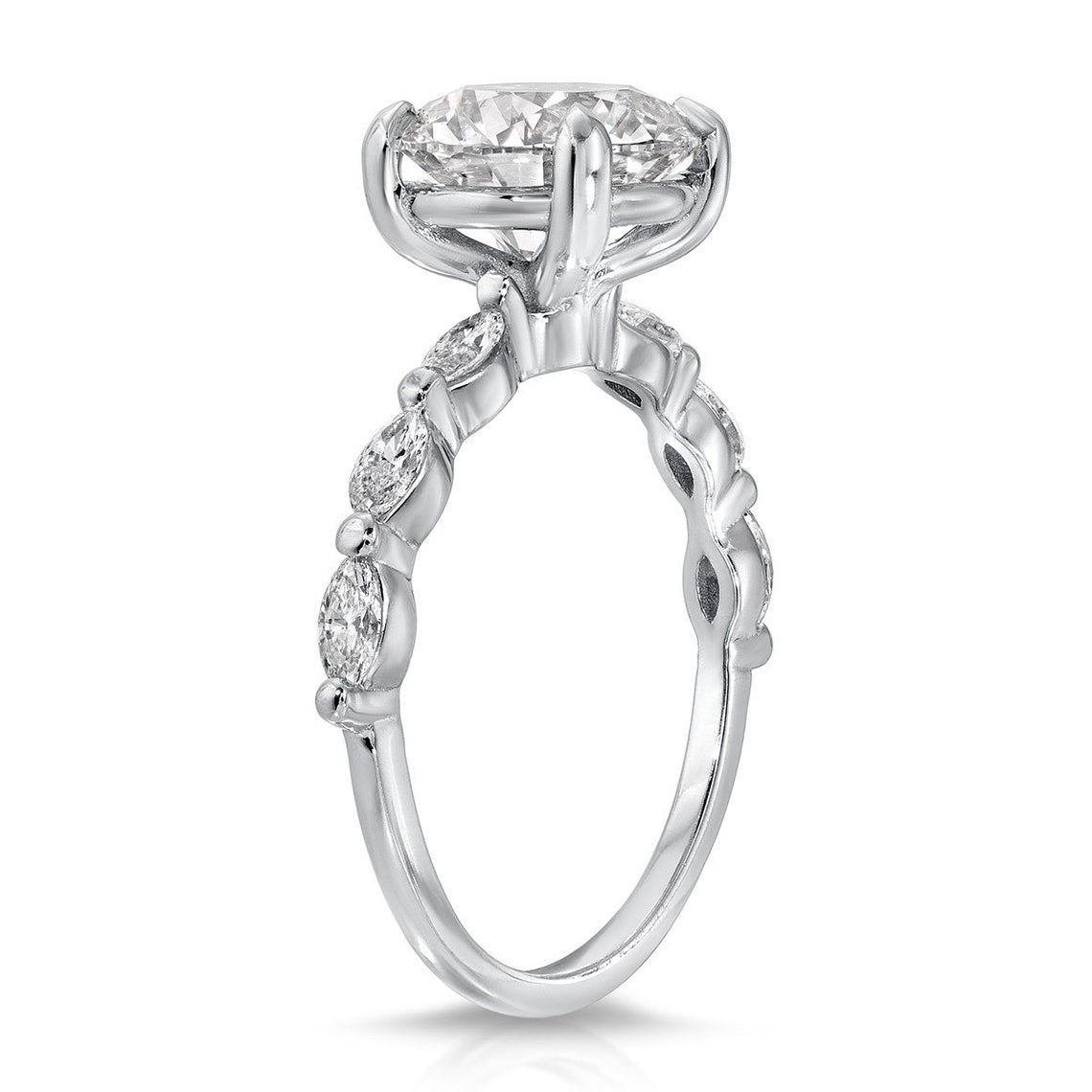 White gold proposal ring for her