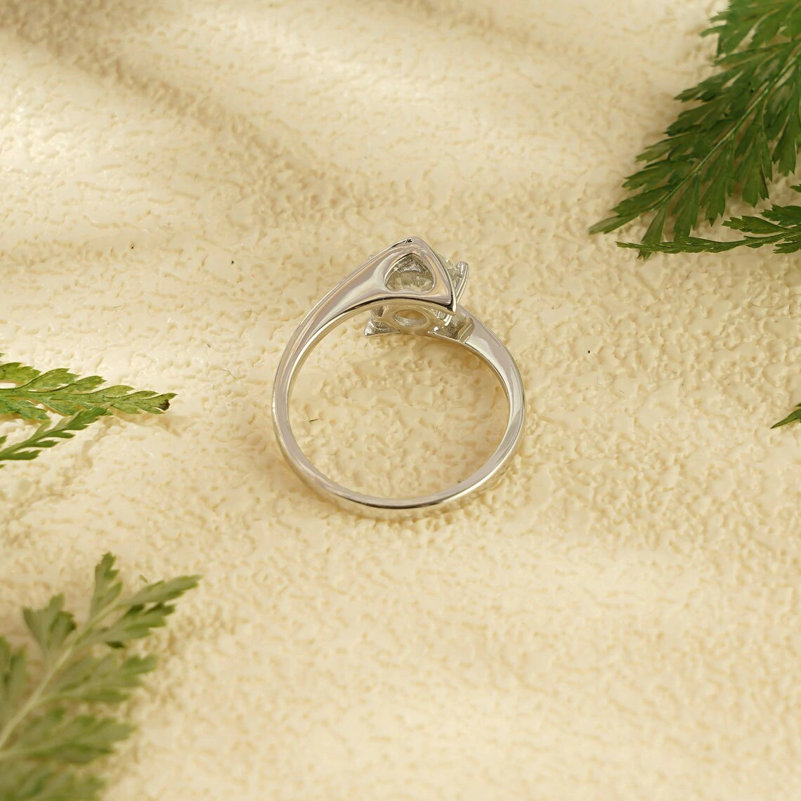 Round Moissanite Beauty | Handmade Gift Ring | Elegant Band

