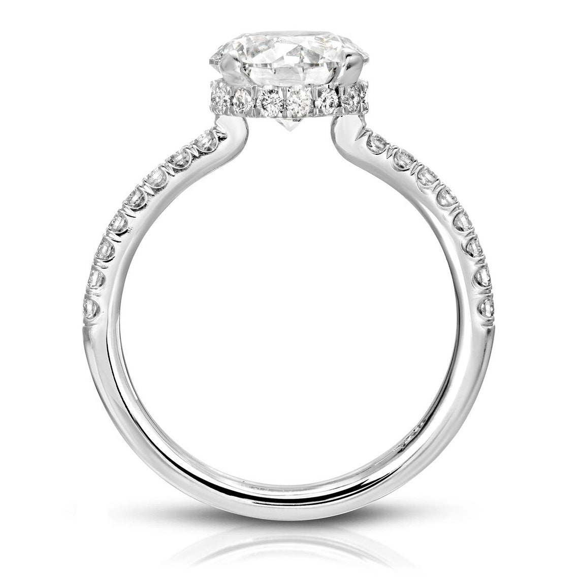 hidden halo engagement ring | hidden halo ring