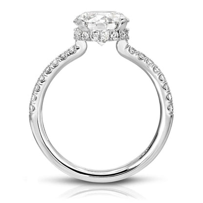 hidden halo engagement ring | hidden halo ring