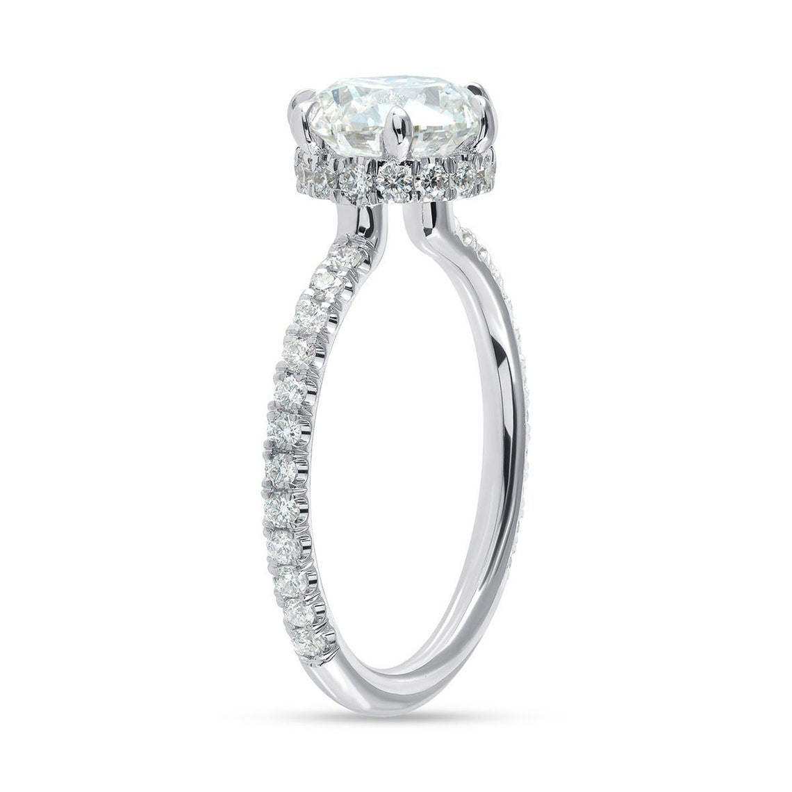 hidden halo engagement ring