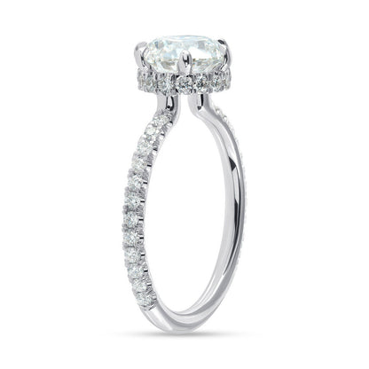 hidden halo engagement ring