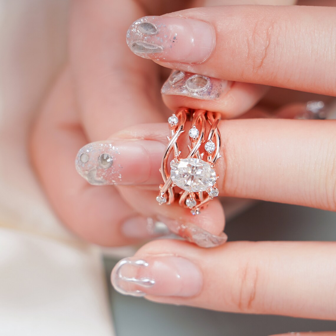 Dainty moissanite jewelry