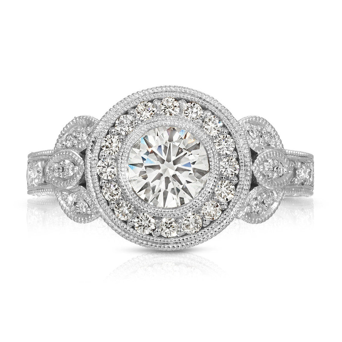 Filigree & Milgrain design ring