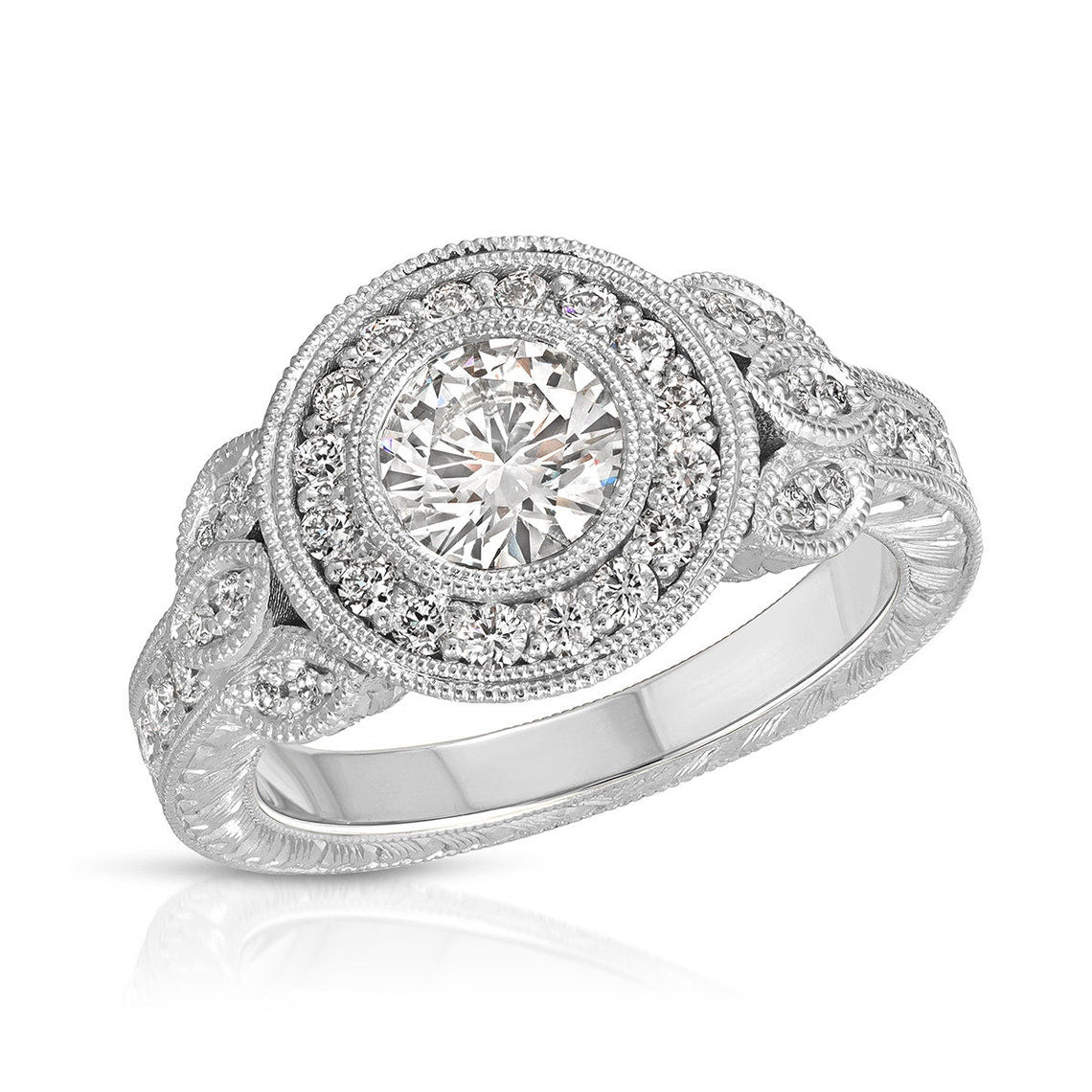Antique style wedding ring