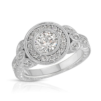 Antique style wedding ring