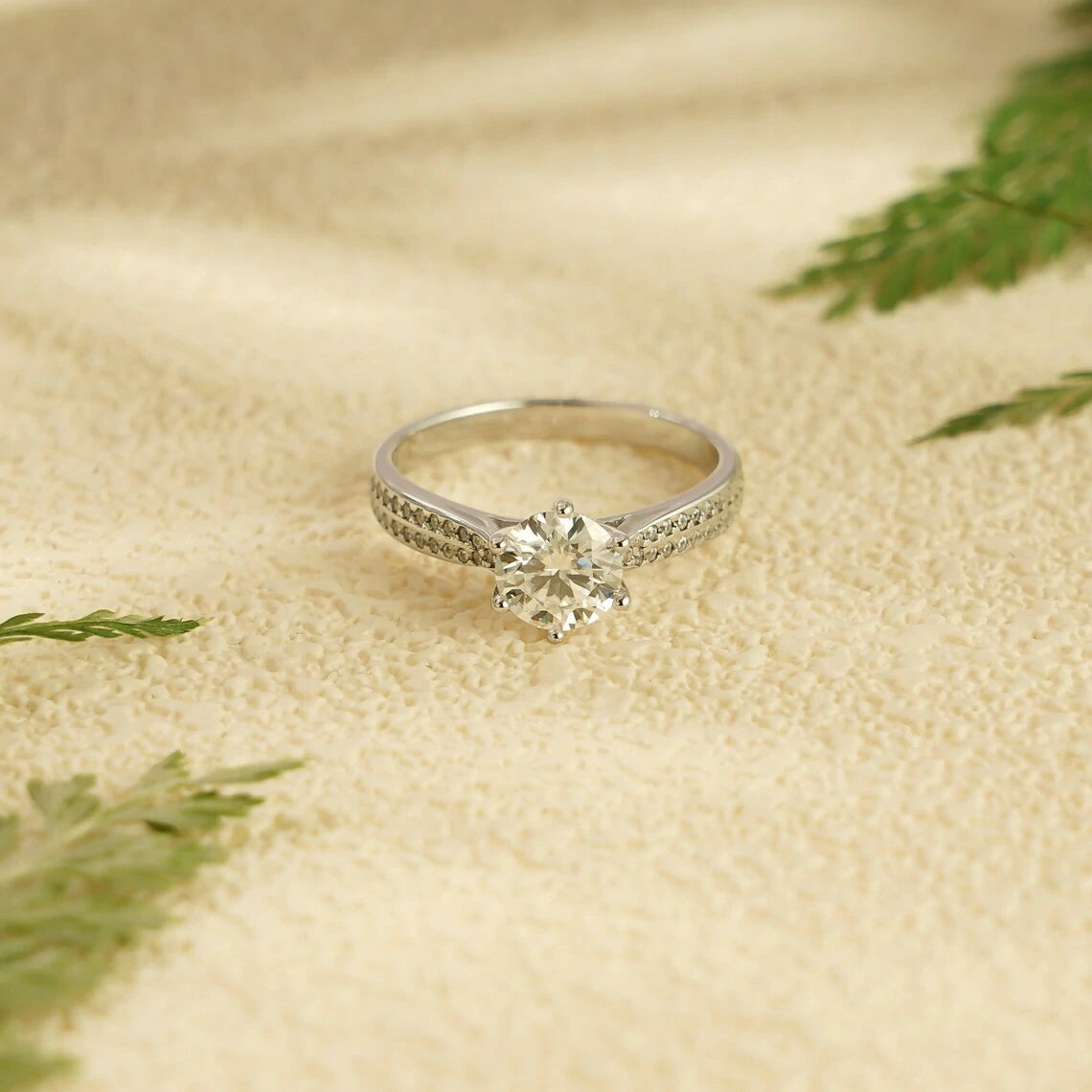 Double Band Promise Ring | 14K Gold Shine | Anniversary Gift

