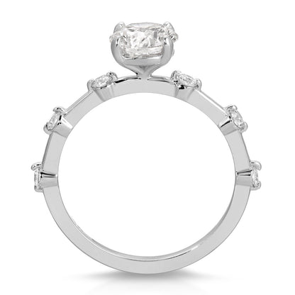 Prong-set engagement ring