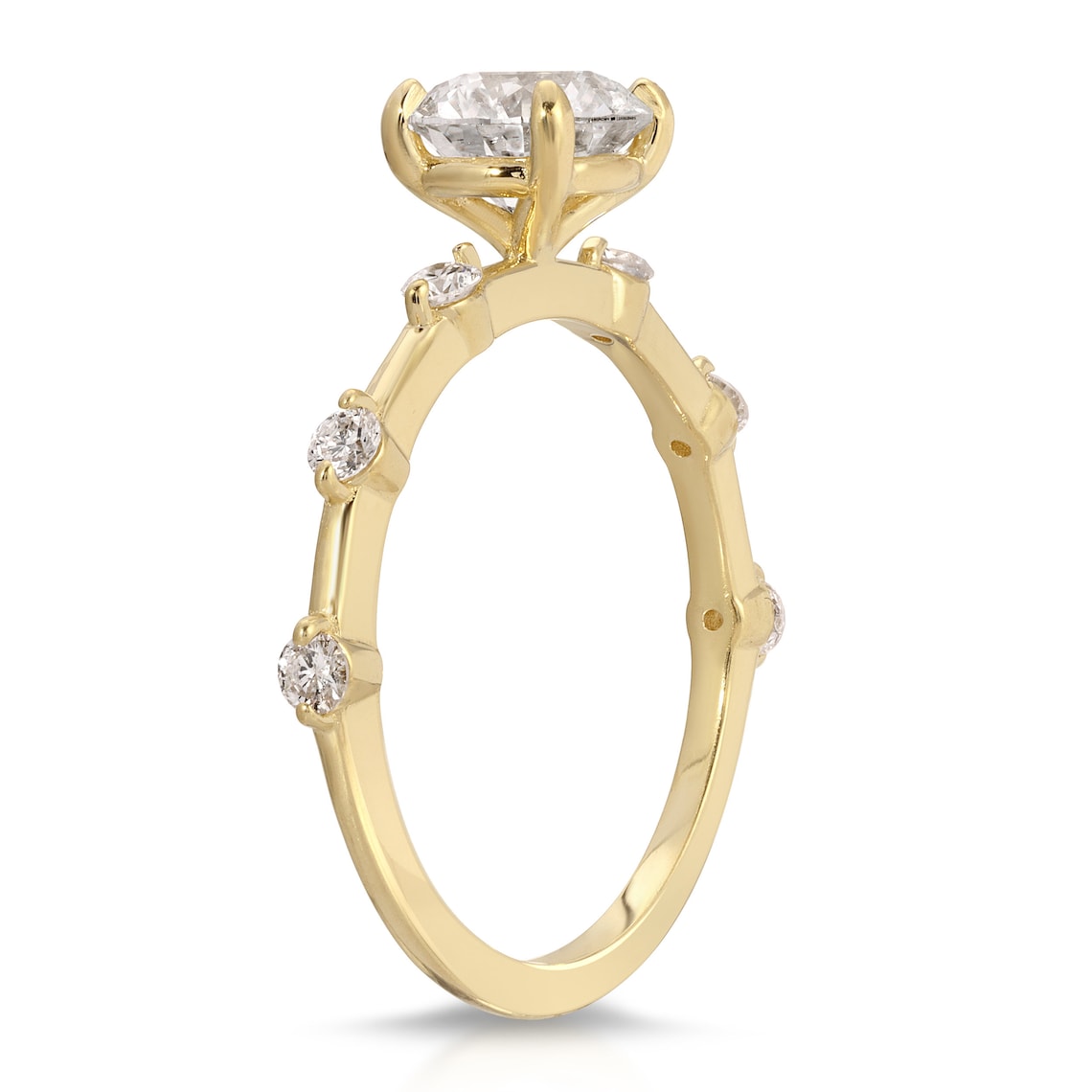 Lab created gemstone ring