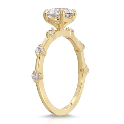 Lab created gemstone ring