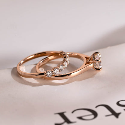 Moissanite anniversary ring