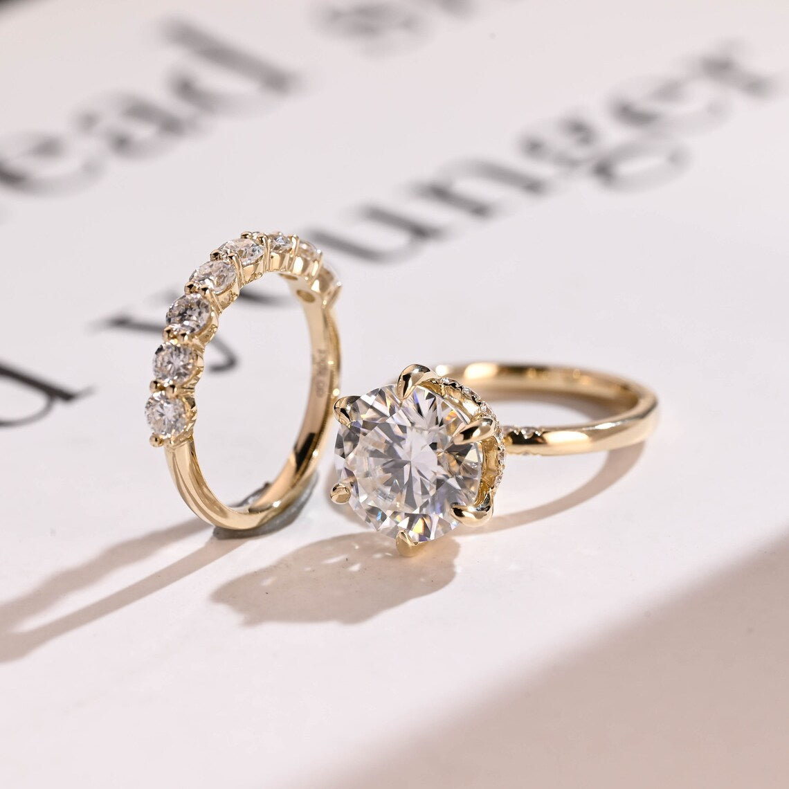 Diamond eternity wedding band