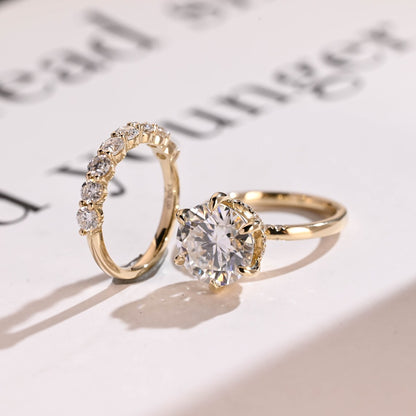 Diamond eternity wedding band
