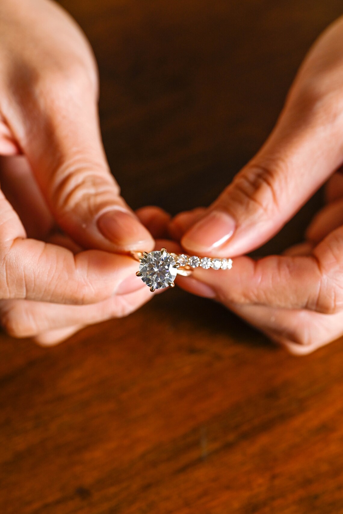 Wedding ring set for her