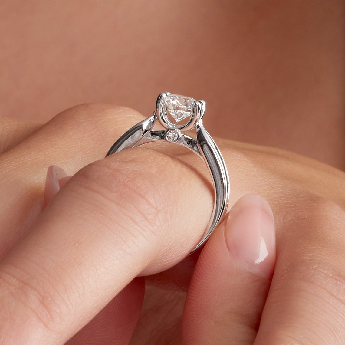 Hidden diamond ring