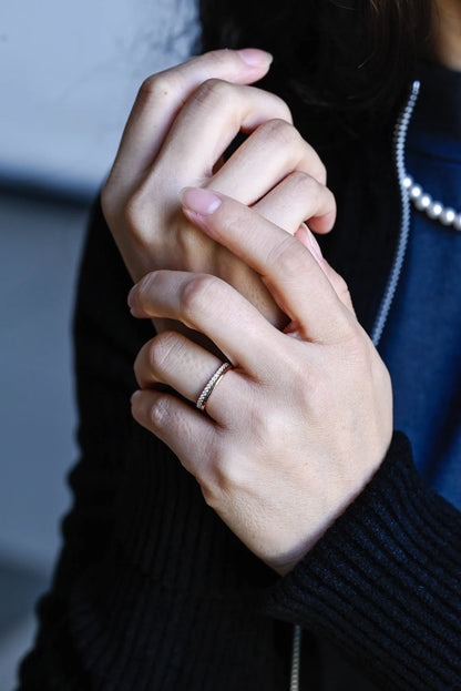 Rose gold anniversary ring