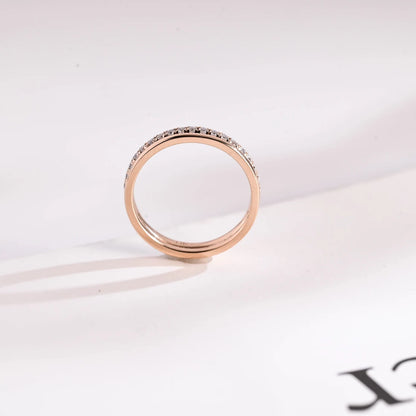 Rose gold wedding band