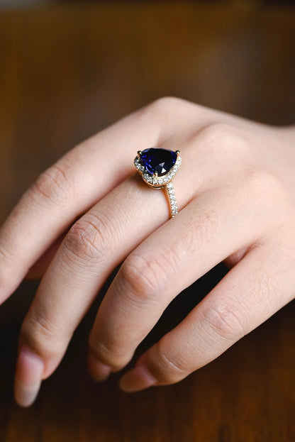 Handcrafted engagement ring