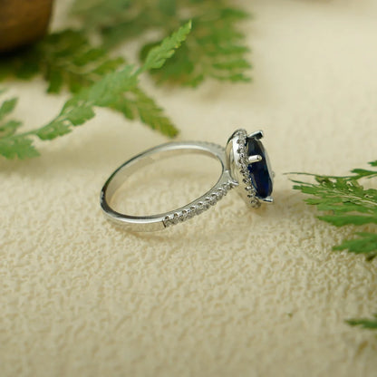 dainty halo ring