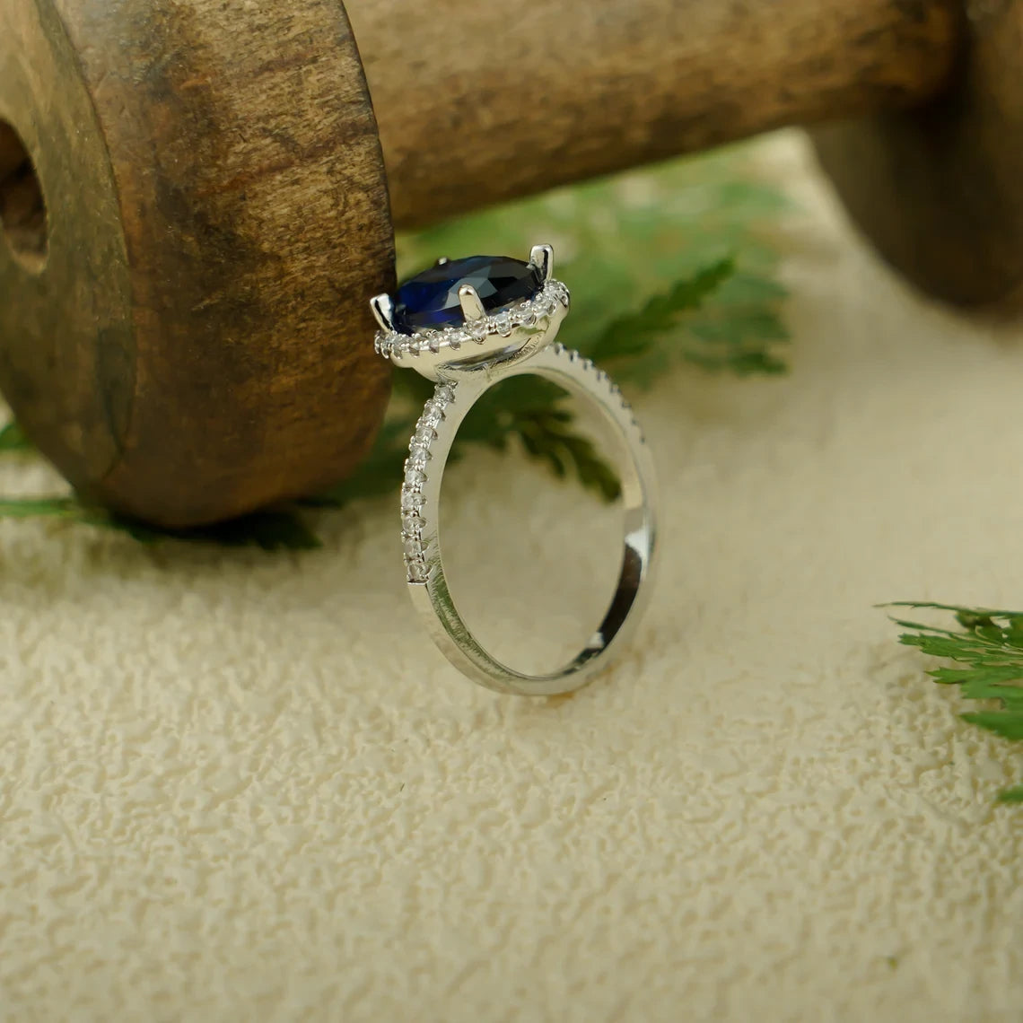 classic blue ring 