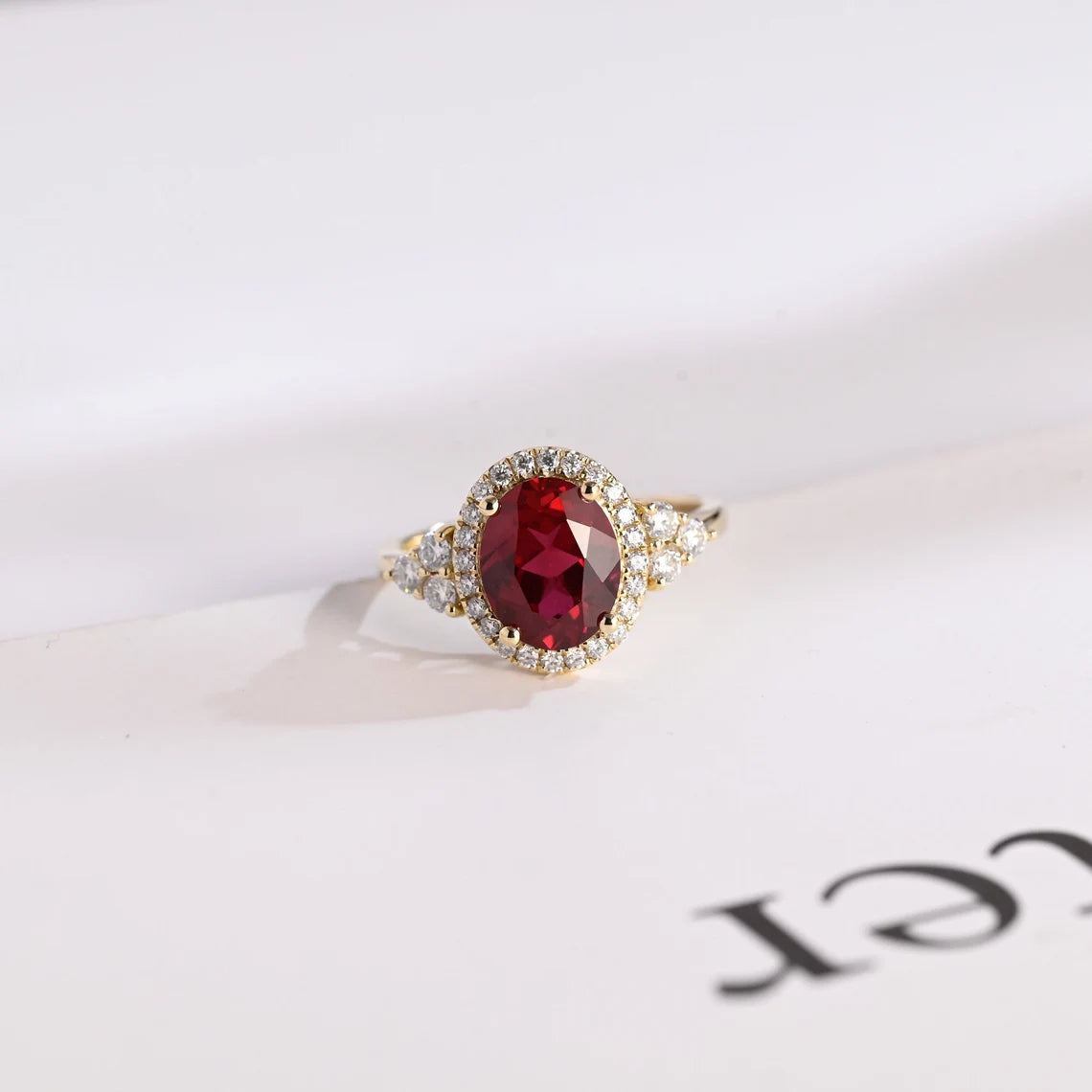 Oval Cut CZ Engagement Ring
