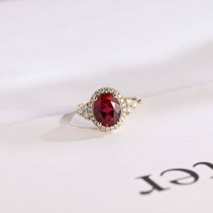 Oval Cut CZ Engagement Ring