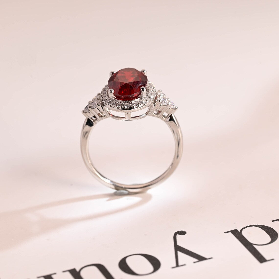 CZ Halo Ring