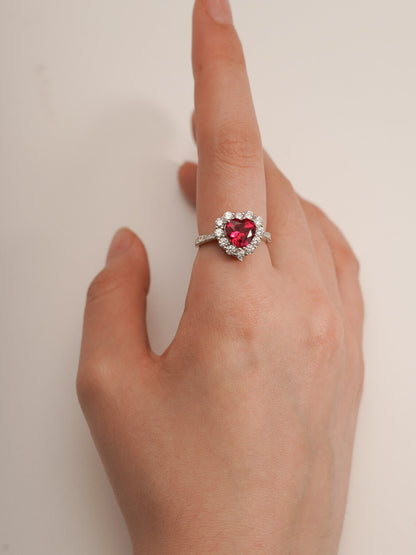 White gold bridal ring